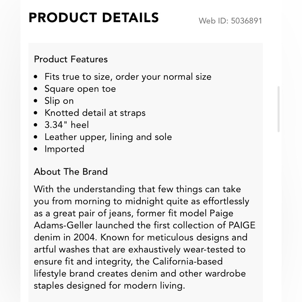 PAIGE “Becca” Slip On Strappy High Heel Sandals, Bone, Size US 9, NWOB. - Picture 10 of 11